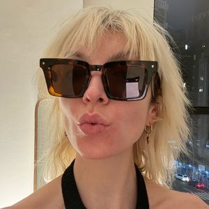 James Oro tortoiseshell square framed sunglasses